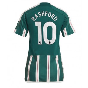 Lacne Ženy Futbalové dres Manchester United Marcus Rashford #10 2023-24 Krátky Rukáv - Preč